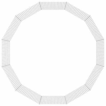 vidaXL Recinto per animali da esterno, 12 pannelli, 54x100 cm