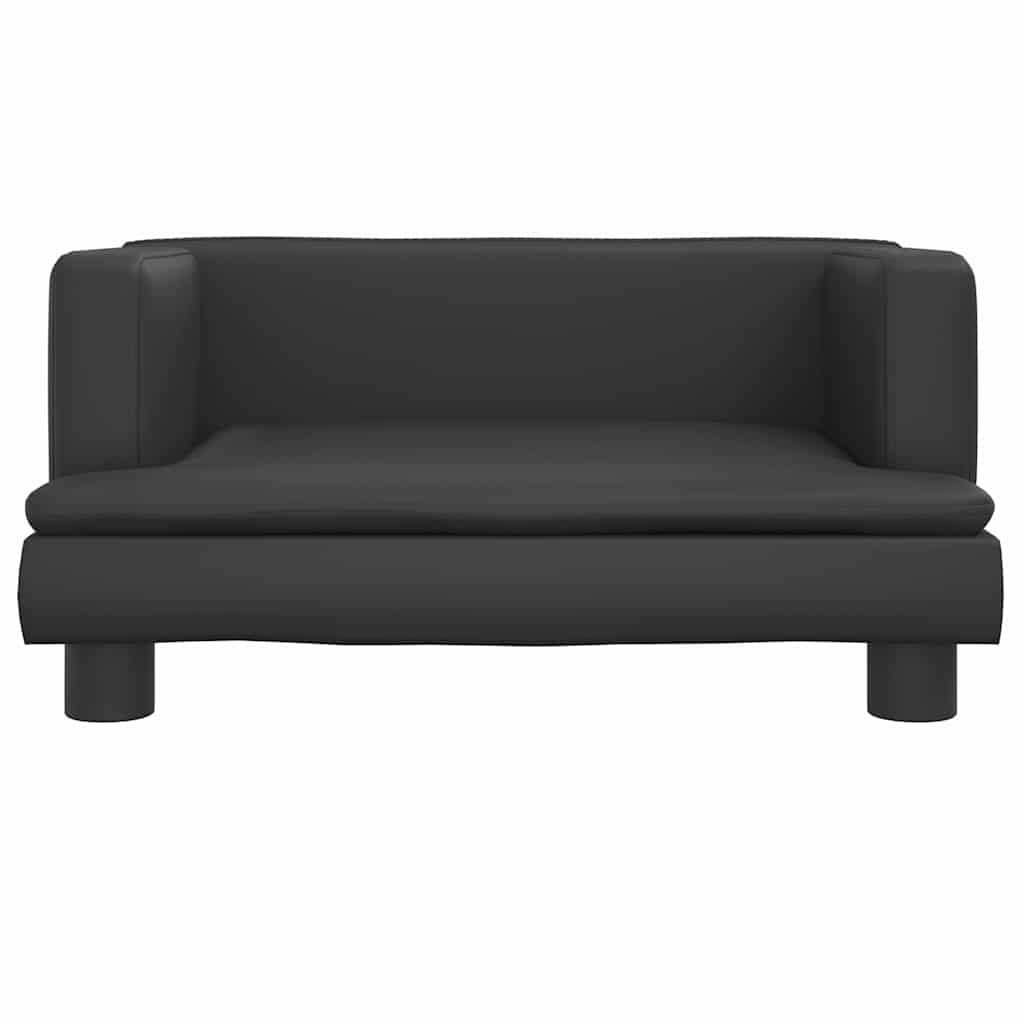 vidaXL Cuccia per cani, 60x40x30 cm, in similpelle, nera