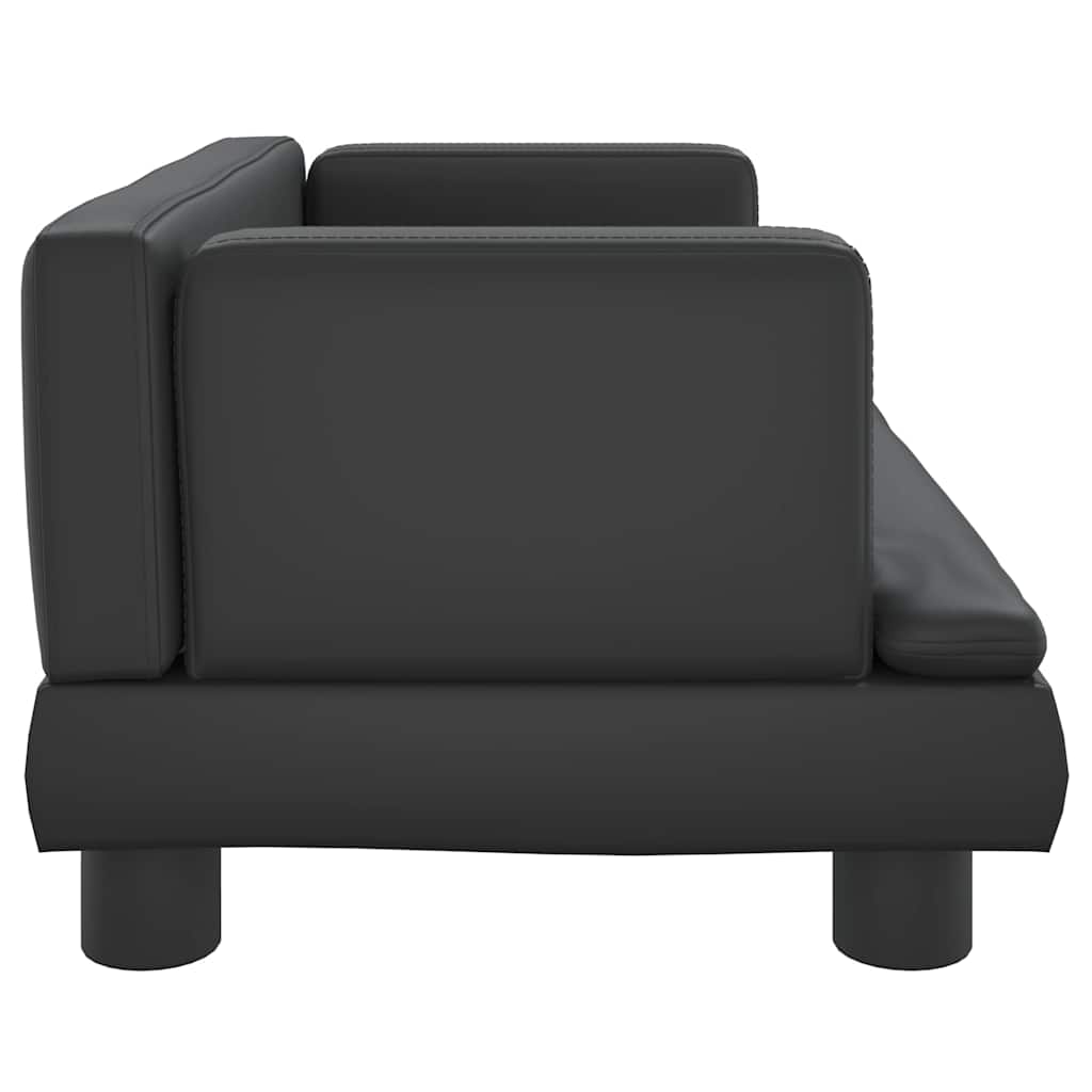 vidaXL Cuccia per cani, 60x40x30 cm, in similpelle, nera