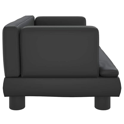 vidaXL Cuccia per cani, 60x40x30 cm, in similpelle, nera
