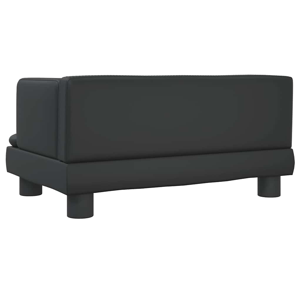 vidaXL Cuccia per cani, 60x40x30 cm, in similpelle, nera