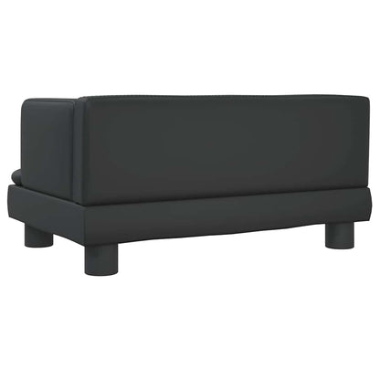 vidaXL Cuccia per cani, 60x40x30 cm, in similpelle, nera
