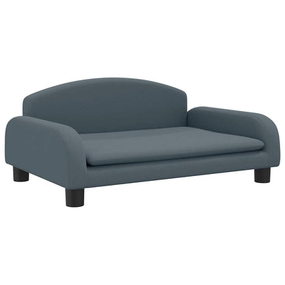 vidaXL Cuccia per cani, 70x45x30 cm, in tessuto, grigio scuro