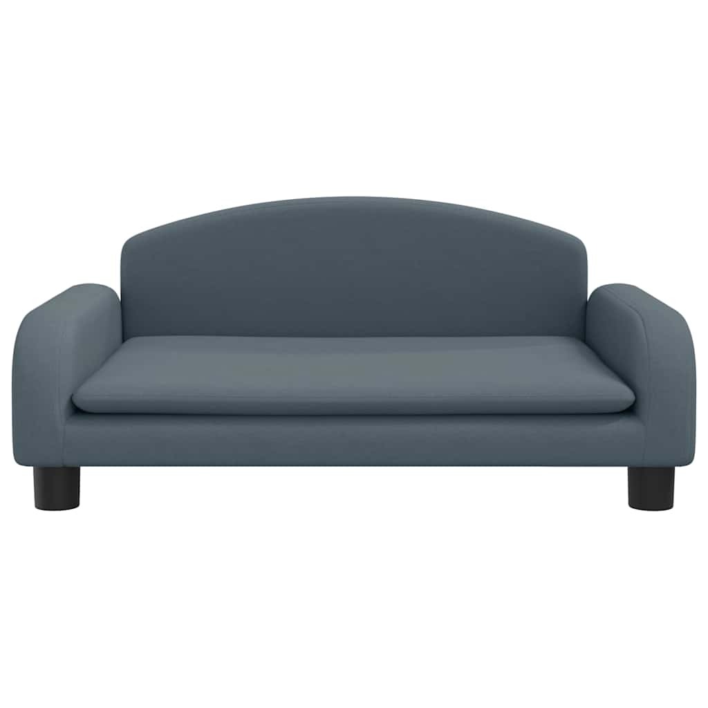 vidaXL Cuccia per cani, 70x45x30 cm, in tessuto, grigio scuro