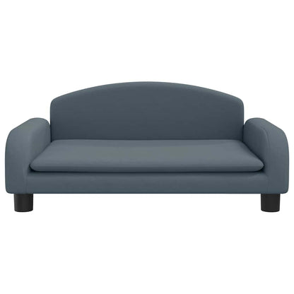 vidaXL Cuccia per cani, 70x45x30 cm, in tessuto, grigio scuro