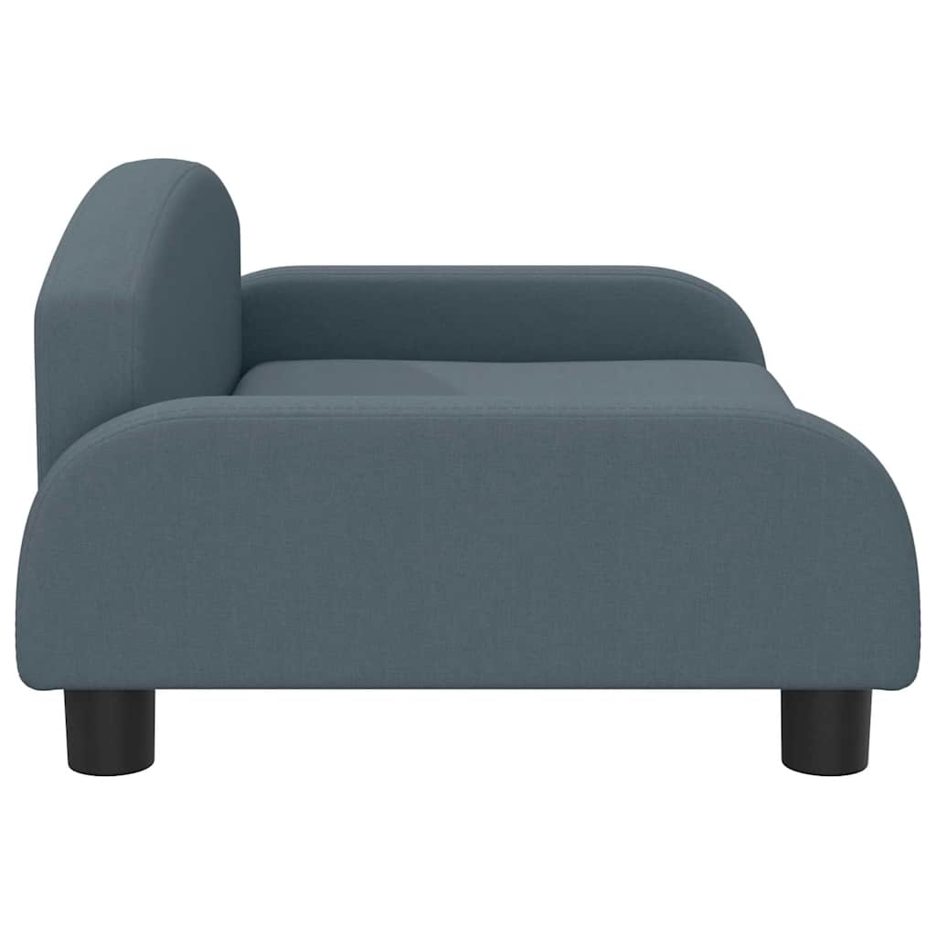 vidaXL Cuccia per cani, 70x45x30 cm, in tessuto, grigio scuro