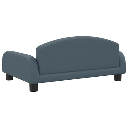 vidaXL Divanetto per cani, 70x45x30 cm, in tessuto, grigio scuro