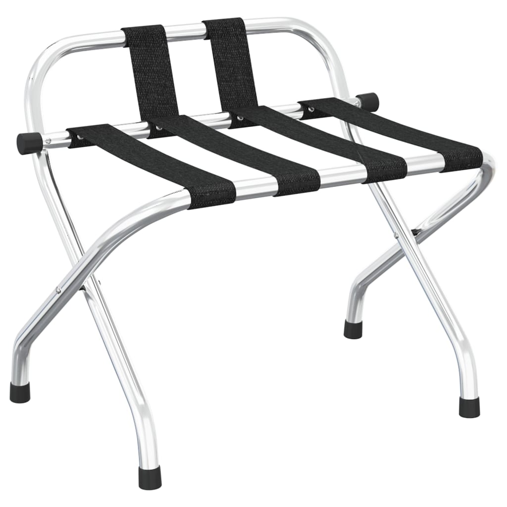 vidaXL Portapacchi con schienale argento 56x39x52cm