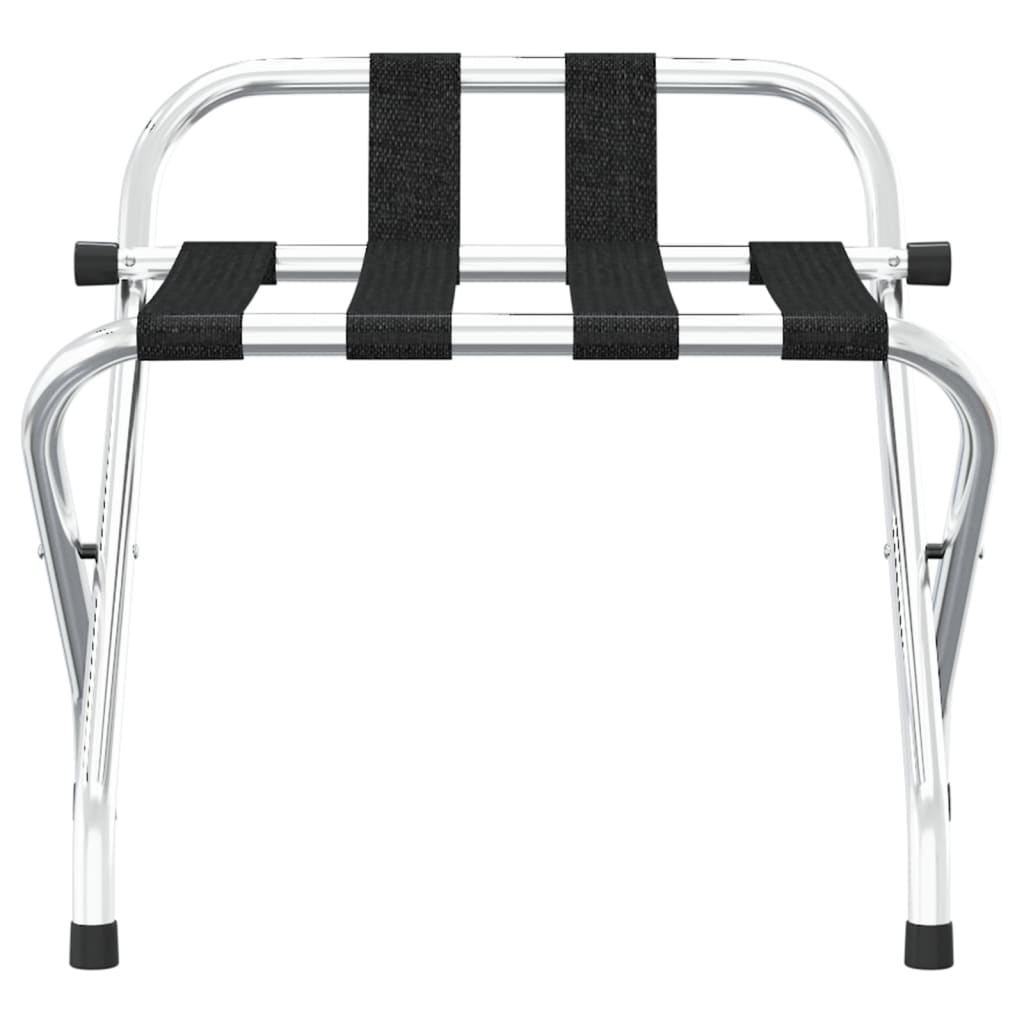 vidaXL Portapacchi con schienale argento 56x39x52cm