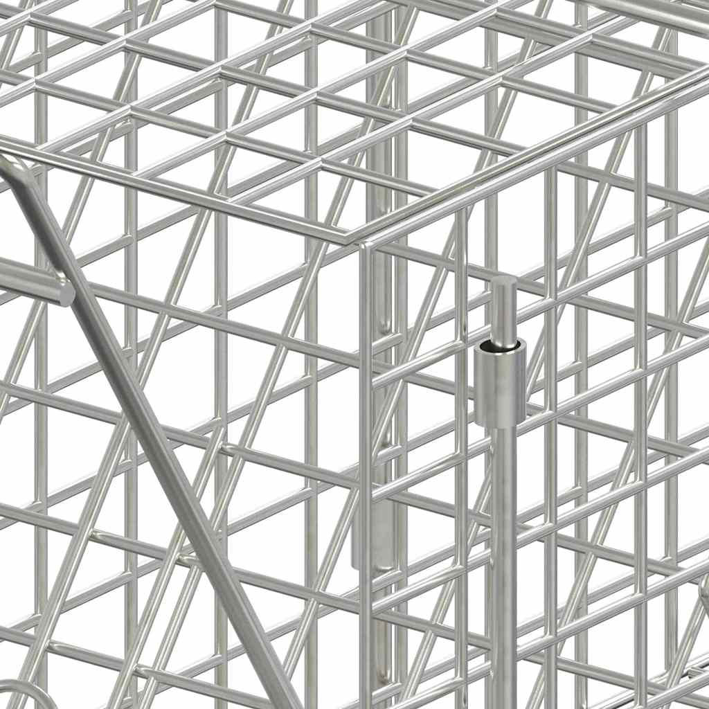 vidaXL Trappola per animali 64,5x25x26,5 cm in ferro zincato