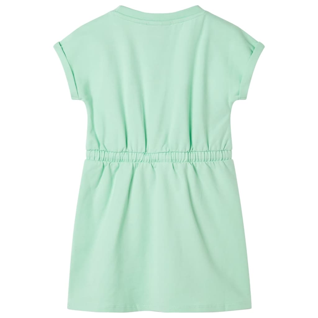 Abito da Bambina con Coulisse Verde Brillante 128