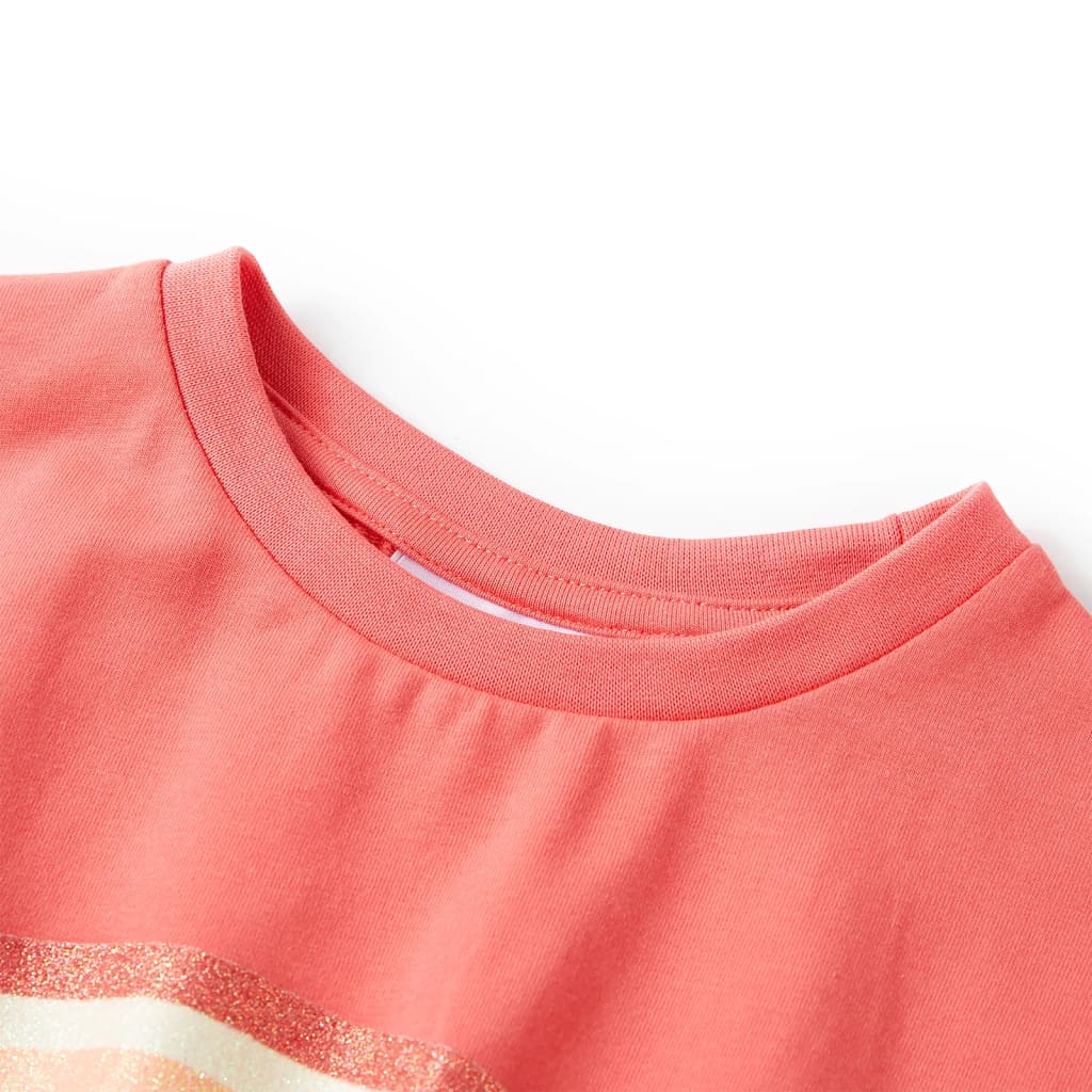 Abito da Bambina con Coulisse Corallo 128