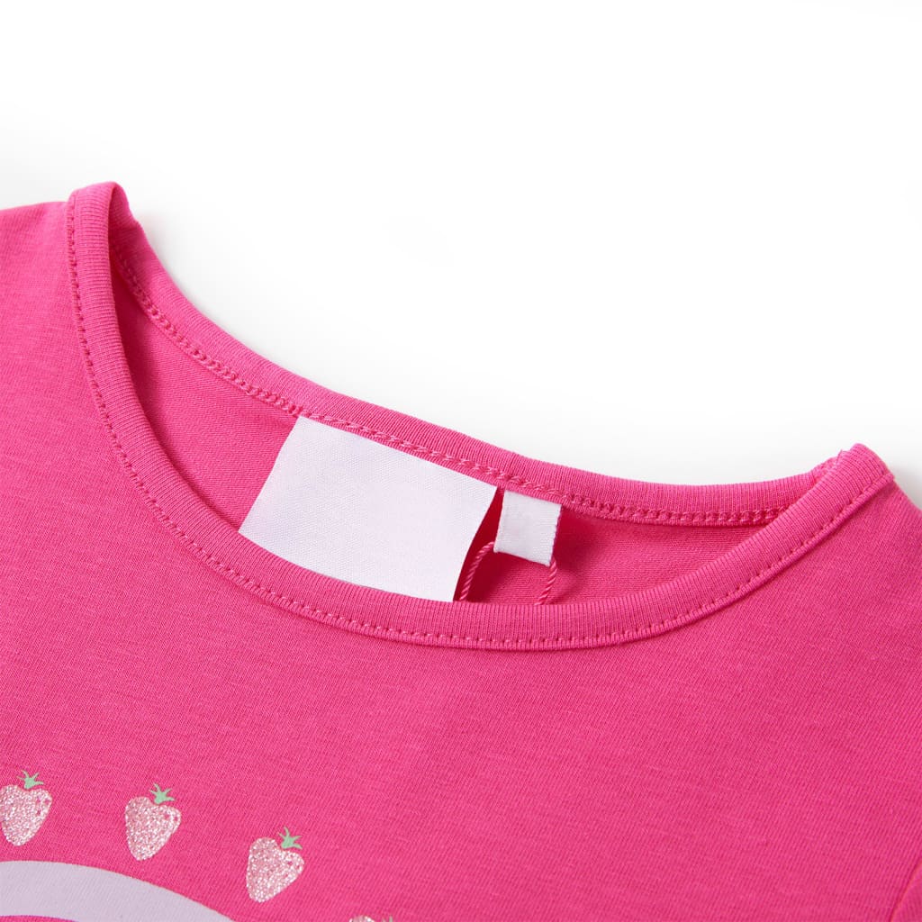 Maglietta da Bambina Rosa Scuro 116