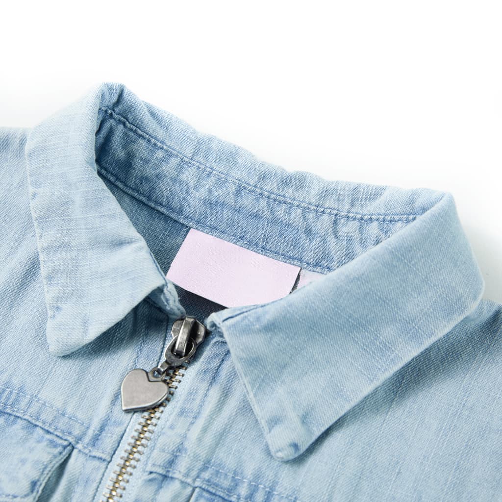 Tutina da Bambina a Maniche Corte Blu Tenue 104