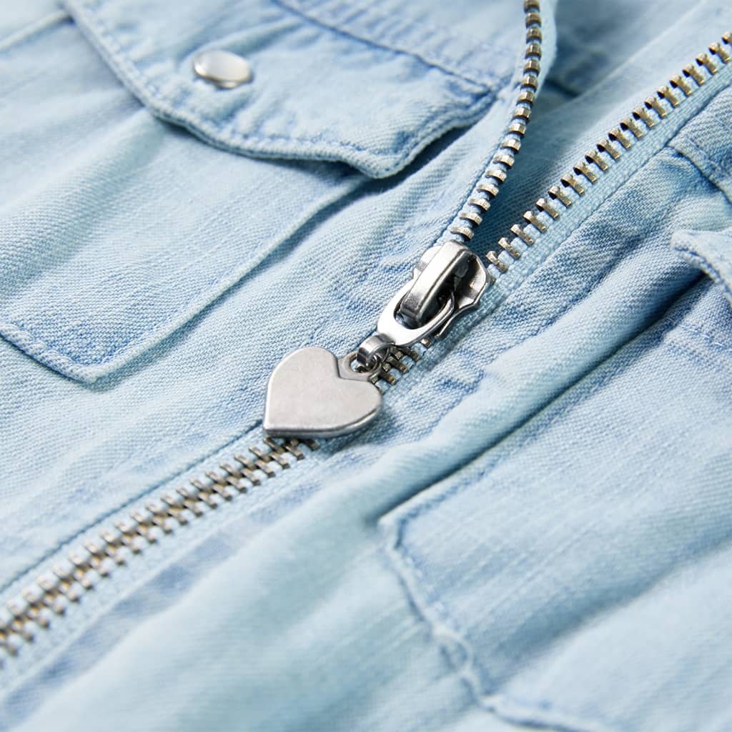 Tutina da Bambina a Maniche Corte Blu Tenue 128