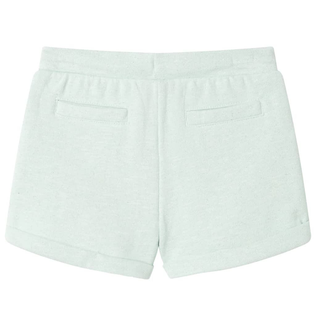Pantaloncini per Bambini con Coulisse Menta Chiaro Misto 128
