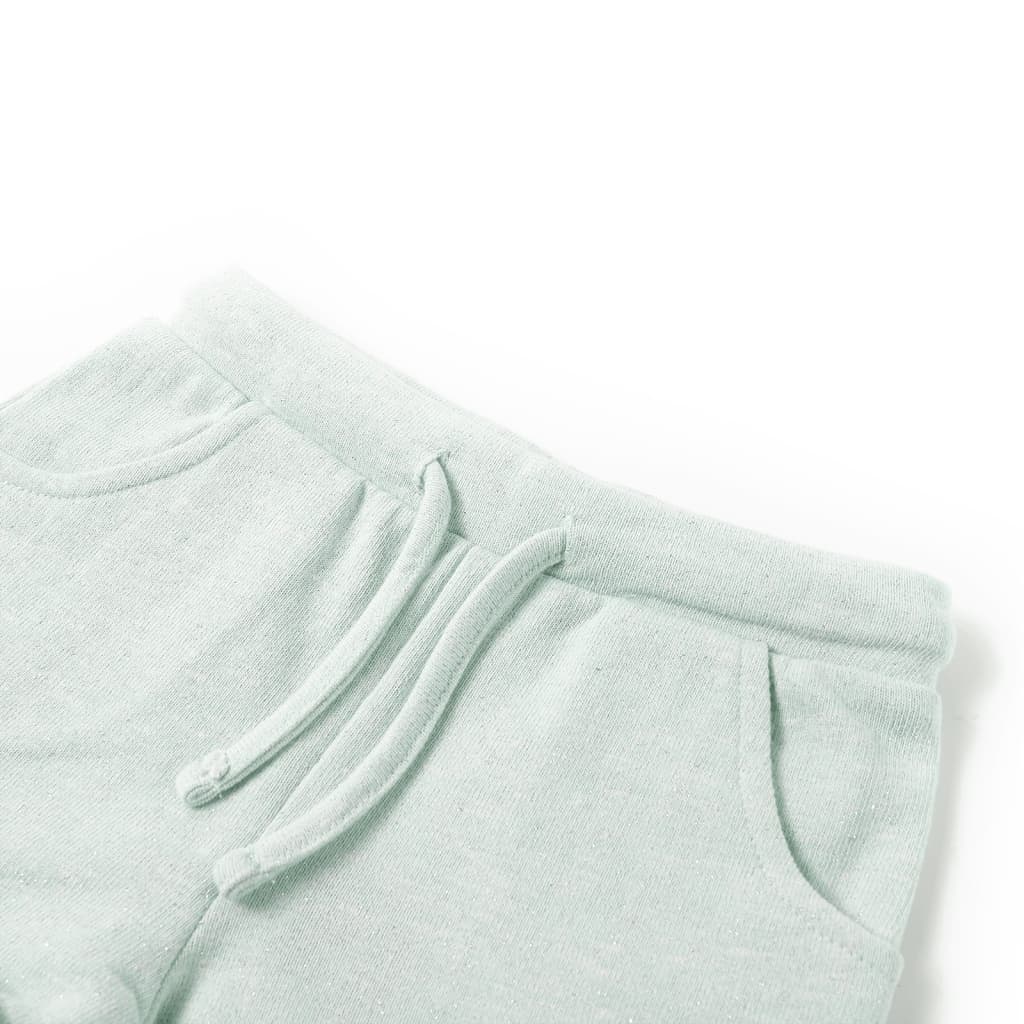 Pantaloncini per Bambini con Coulisse Menta Chiaro Misto 128