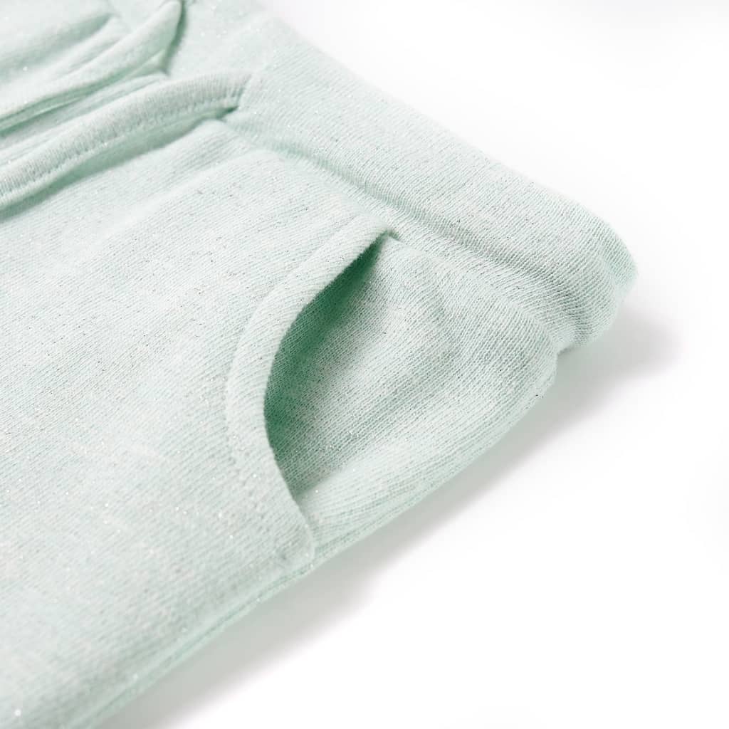Pantaloncini per Bambini con Coulisse Menta Chiaro Misto 128