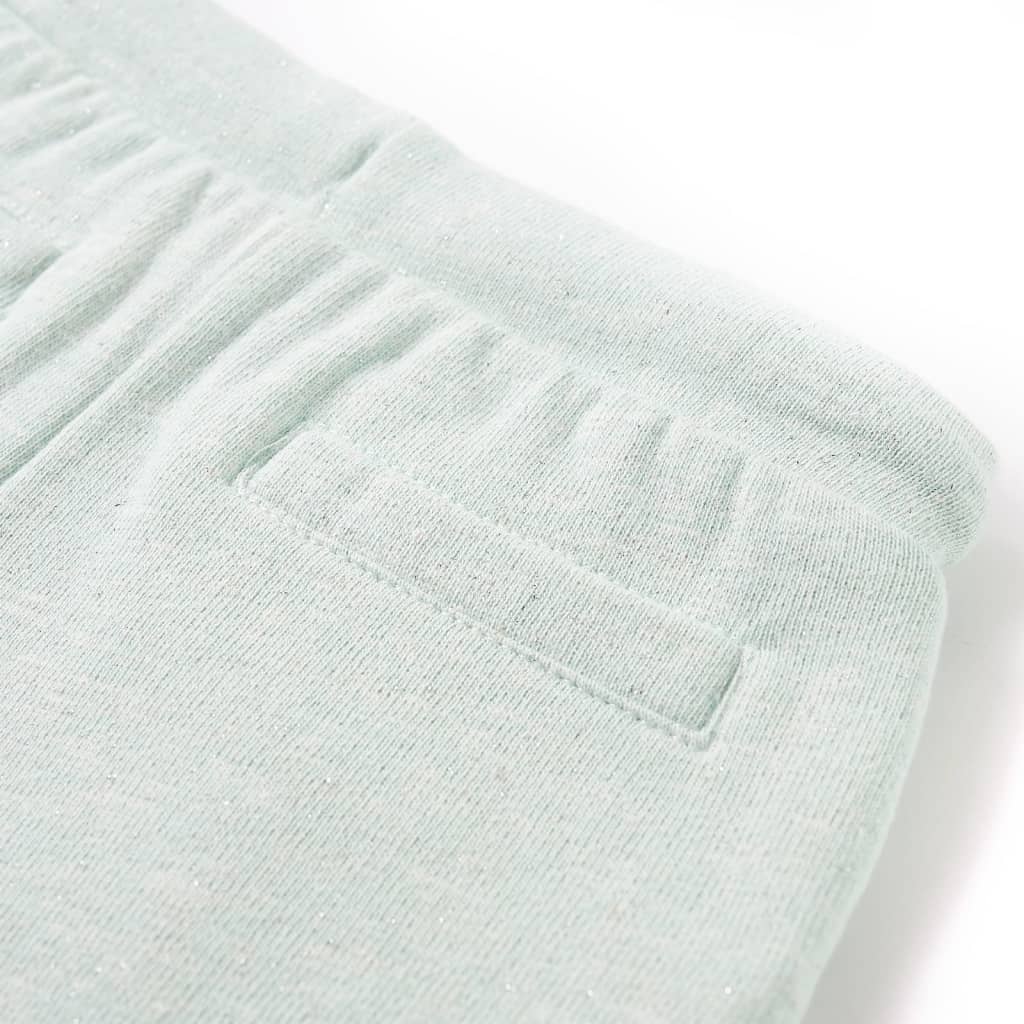 Pantaloncini per Bambini con Coulisse Menta Chiaro Misto 128