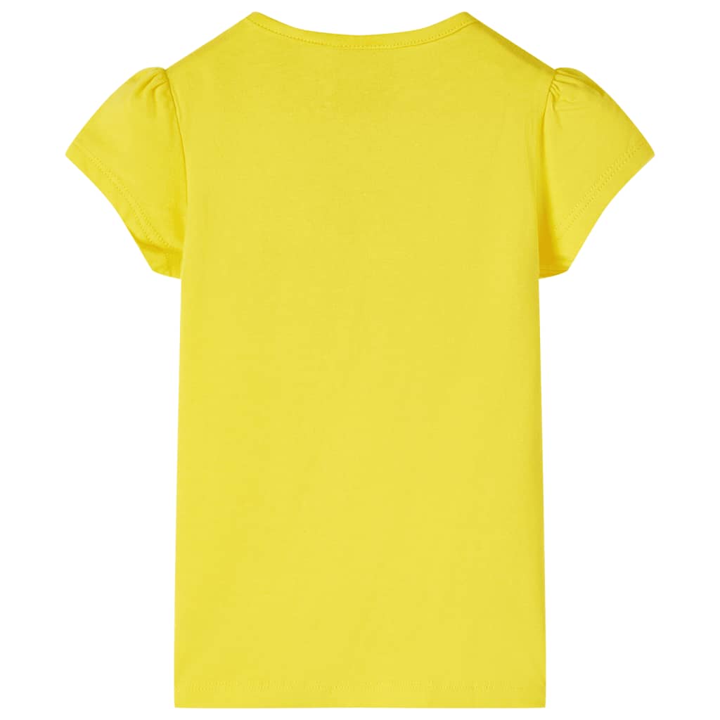 Maglietta da Bambina Gialla 128
