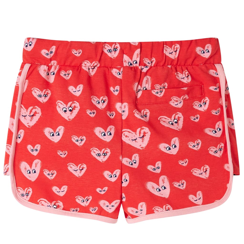 Pantaloncini per Bambini con Coulisse Rossi 128