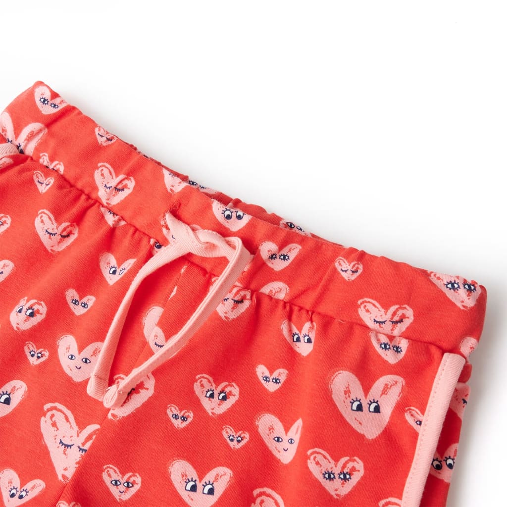 Pantaloncini per Bambini con Coulisse Rossi 128
