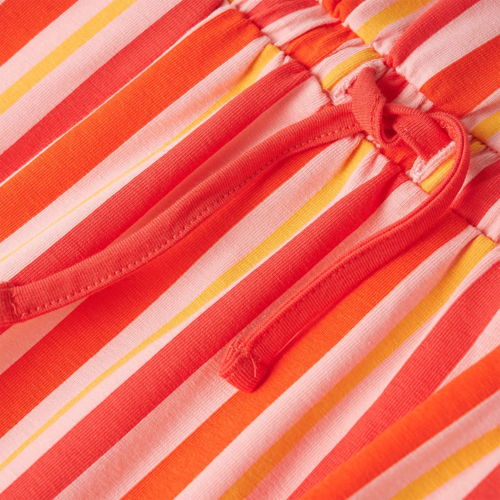 Abito per Bambine con Coulisse Rosa e Rosso 116