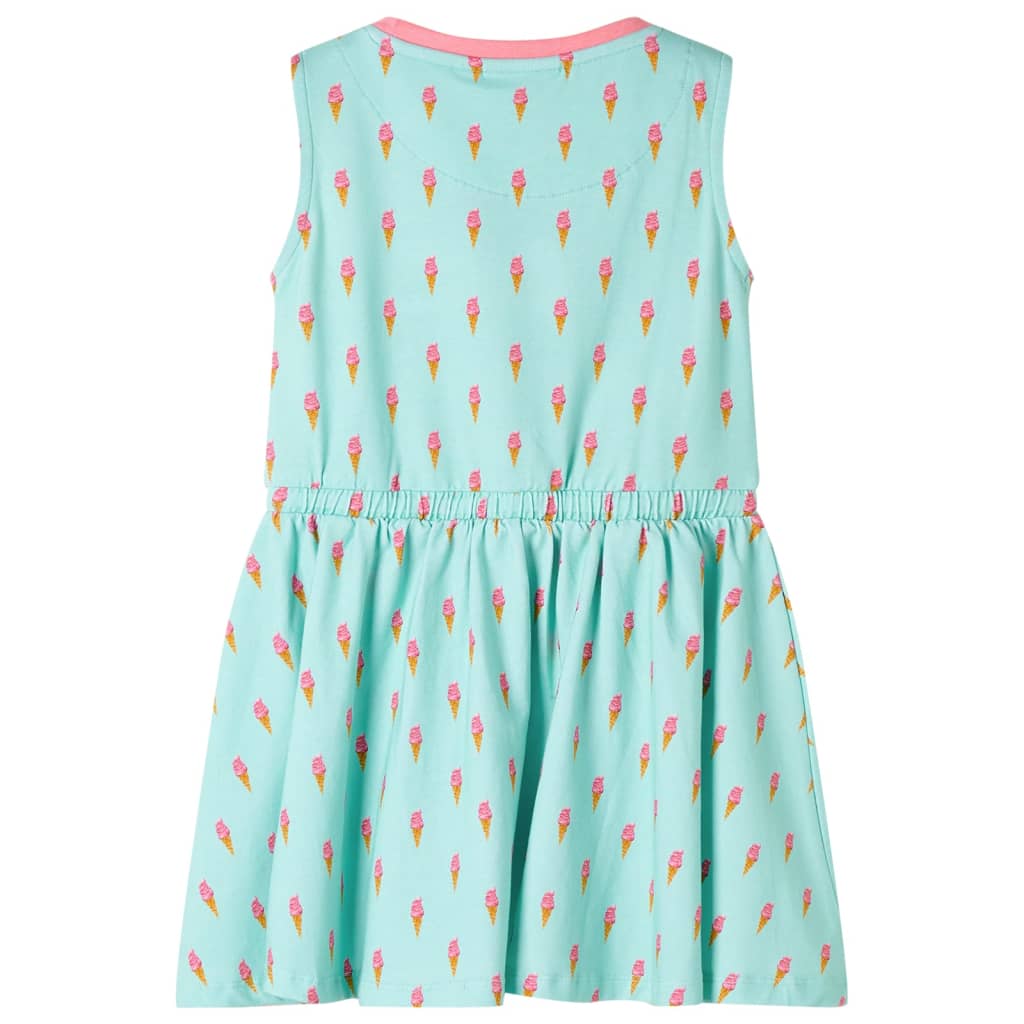 Abito da Bambina con Coulisse Menta Chiaro 128