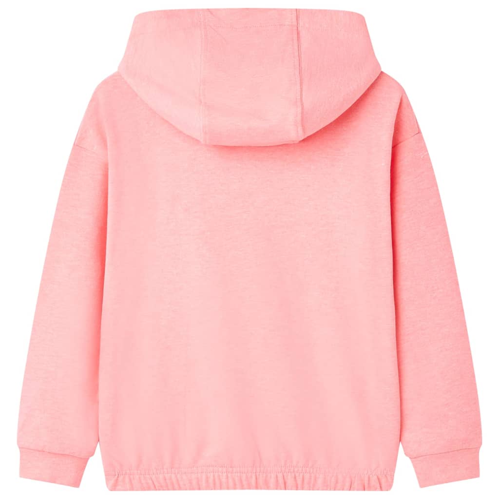 Felpa con Cappuccio da Bambina Rosa Brillante 104