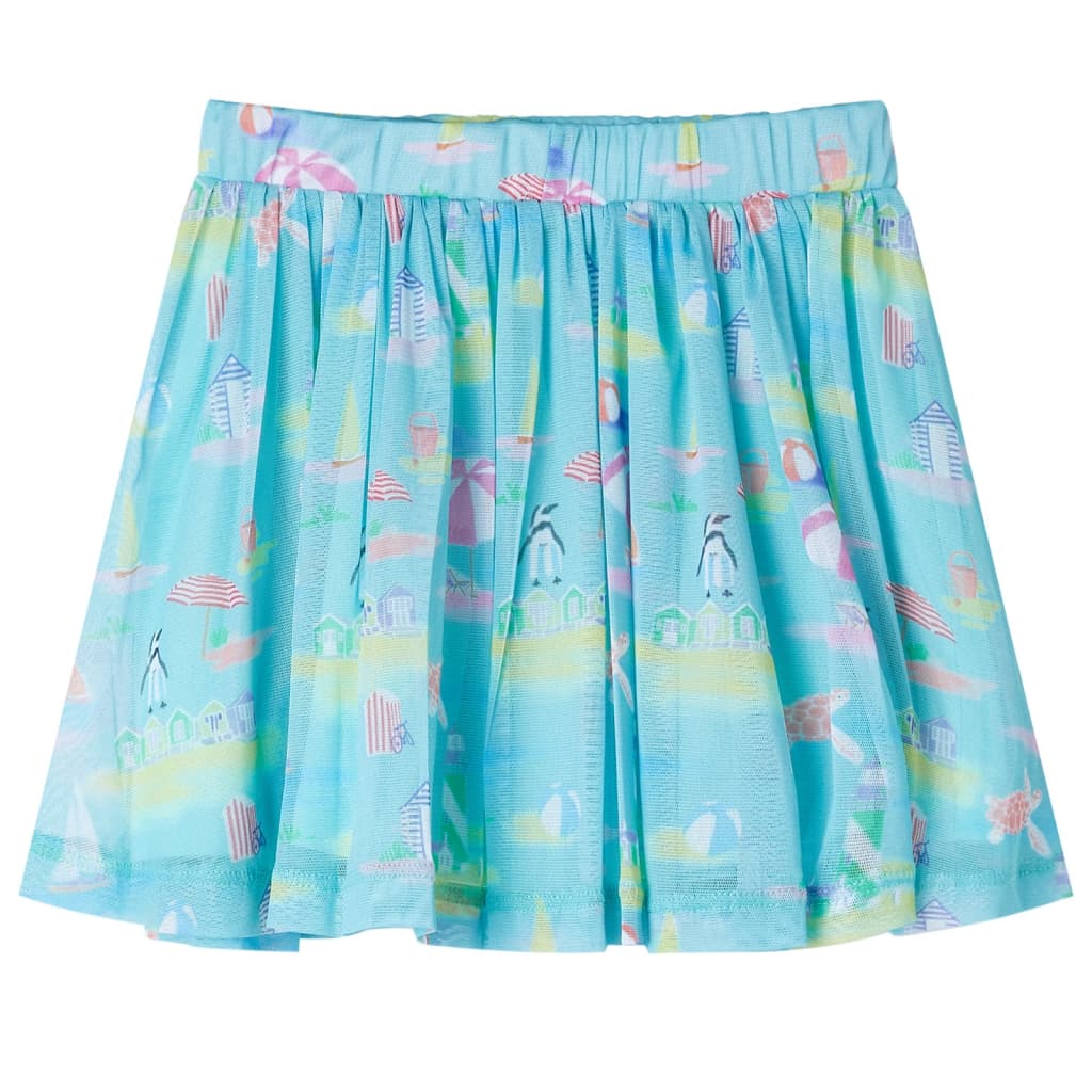 Gonna Plissettata da Bambina Acqua Chiaro 128