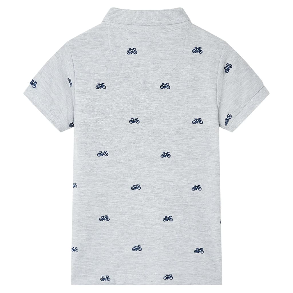 Polo per Bambini Grigio Mélange 128