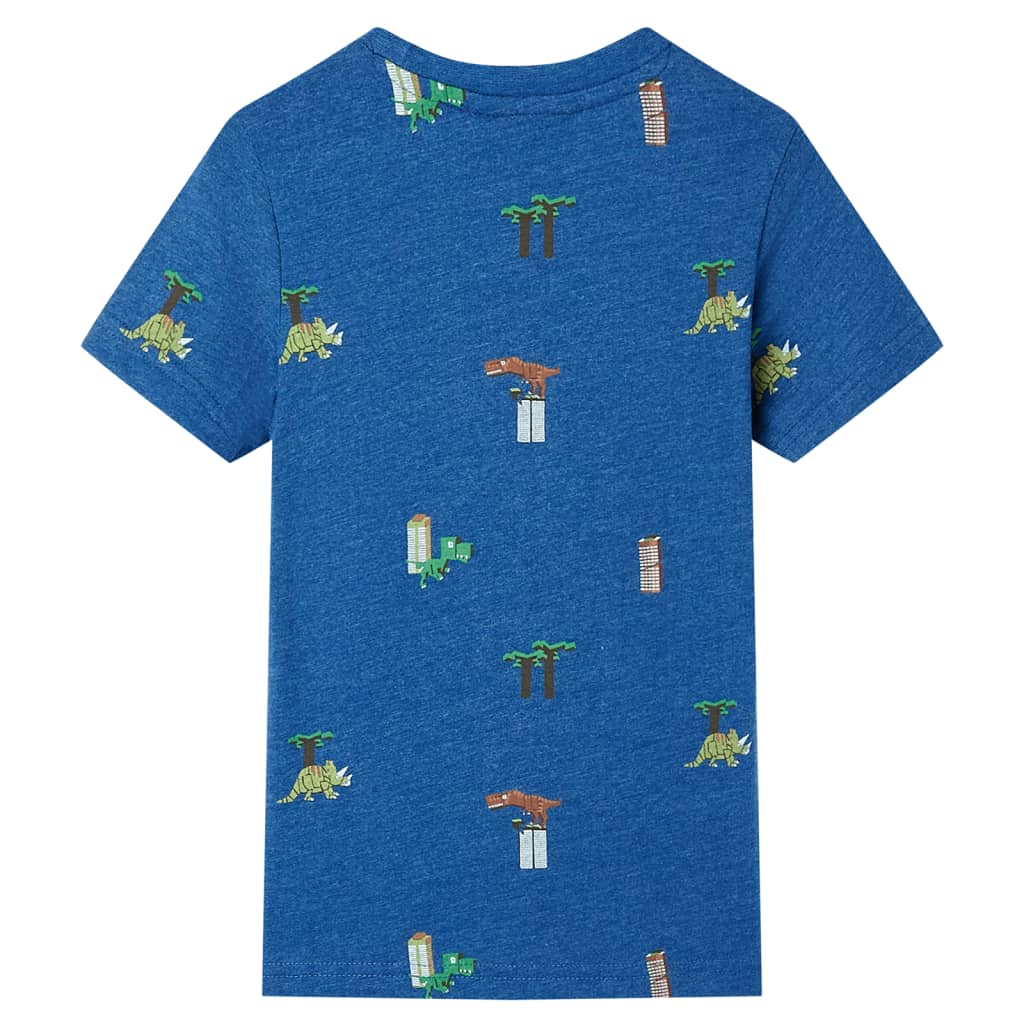 Maglietta da Bambino Blu Scuro Mélange 104