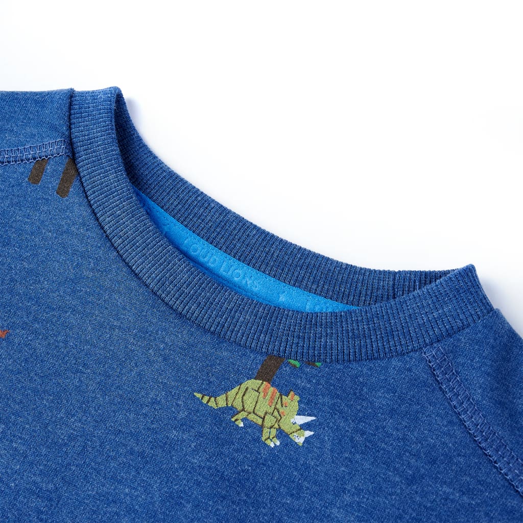 Felpa da Bambino Blu Scuro Mélange 116