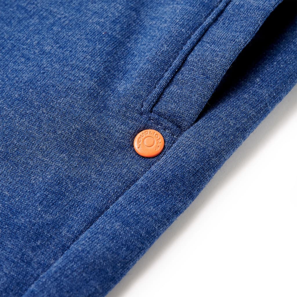 Pantaloncini per Bambini con Coulisse Blu Scuro Mélange 116