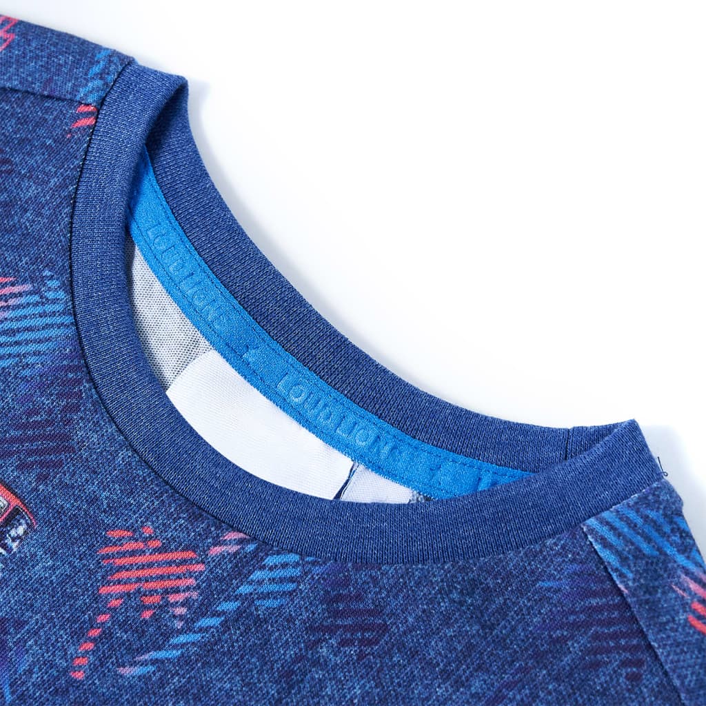 Maglietta da Bambino Blu Scuro Mélange 104