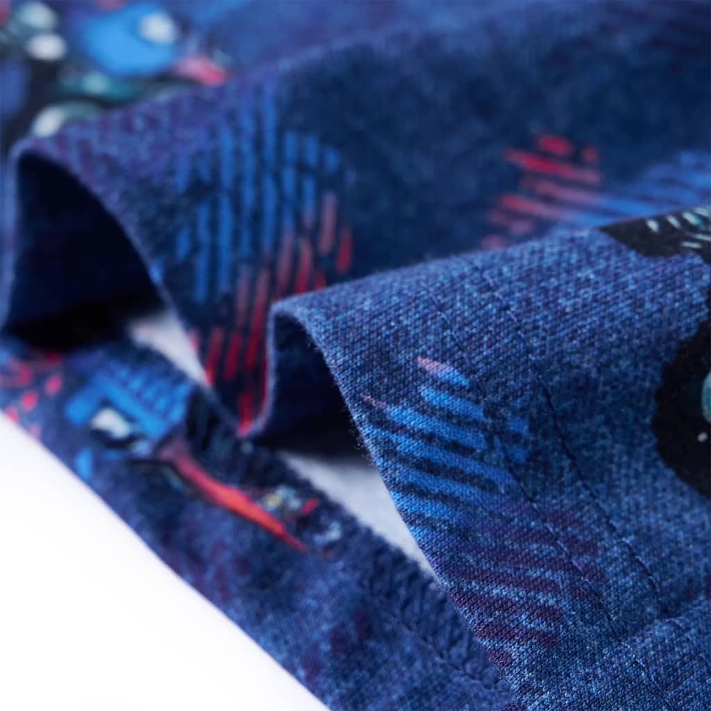 Maglietta da Bambino Blu Scuro Mélange 104