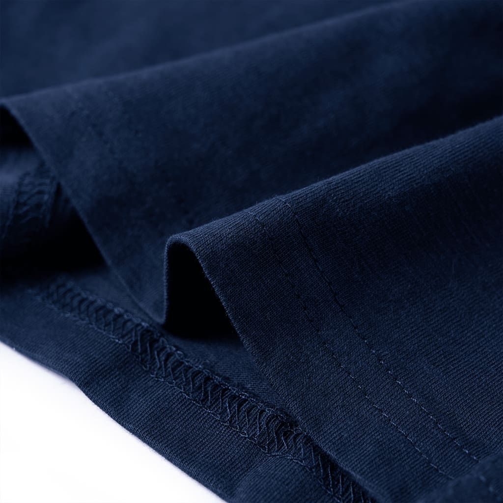 Maglietta Bambino Maniche Lunghe Blu Marino Mélange 116