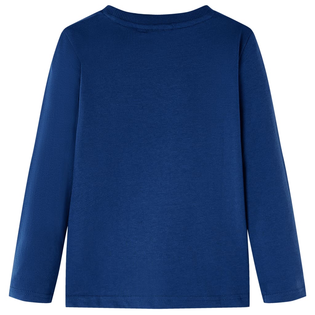 Maglietta da Bambino a Maniche Lunghe Blu Jeans 128