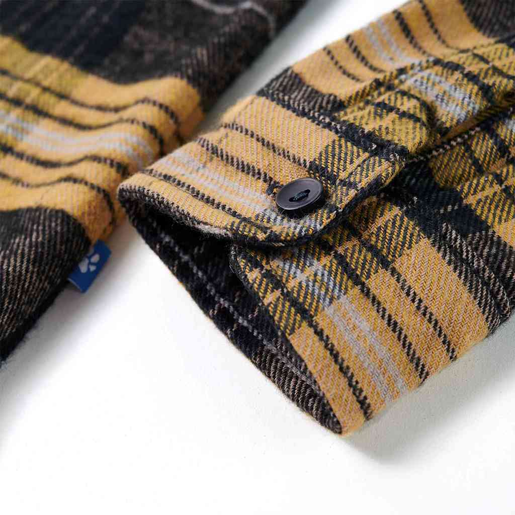 Camicia a Quadri da Bambino Gialla e Nera 116