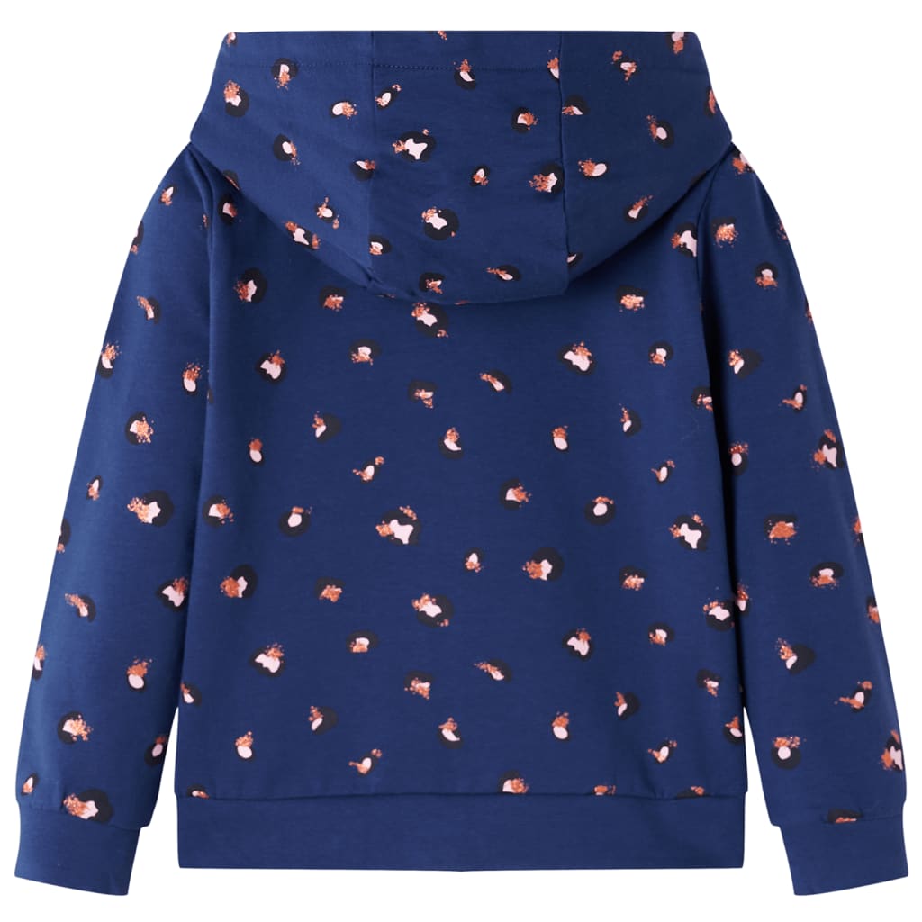 Felpa con Cappuccio per Bambini Blu Marino 128