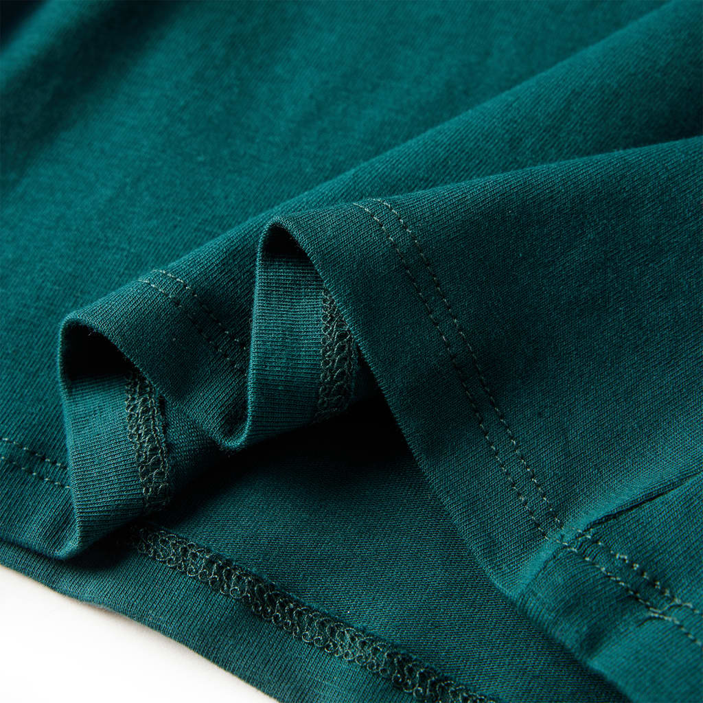 Maglietta da Bambino a Maniche Lunghe Verde Scuro 116
