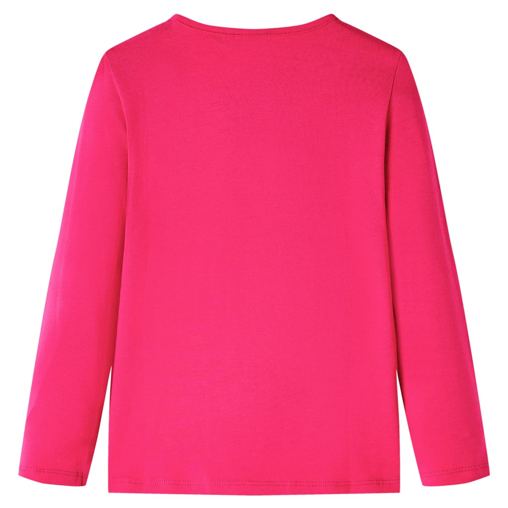 Maglietta da Bambina a Maniche Lunghe Fucsia 116