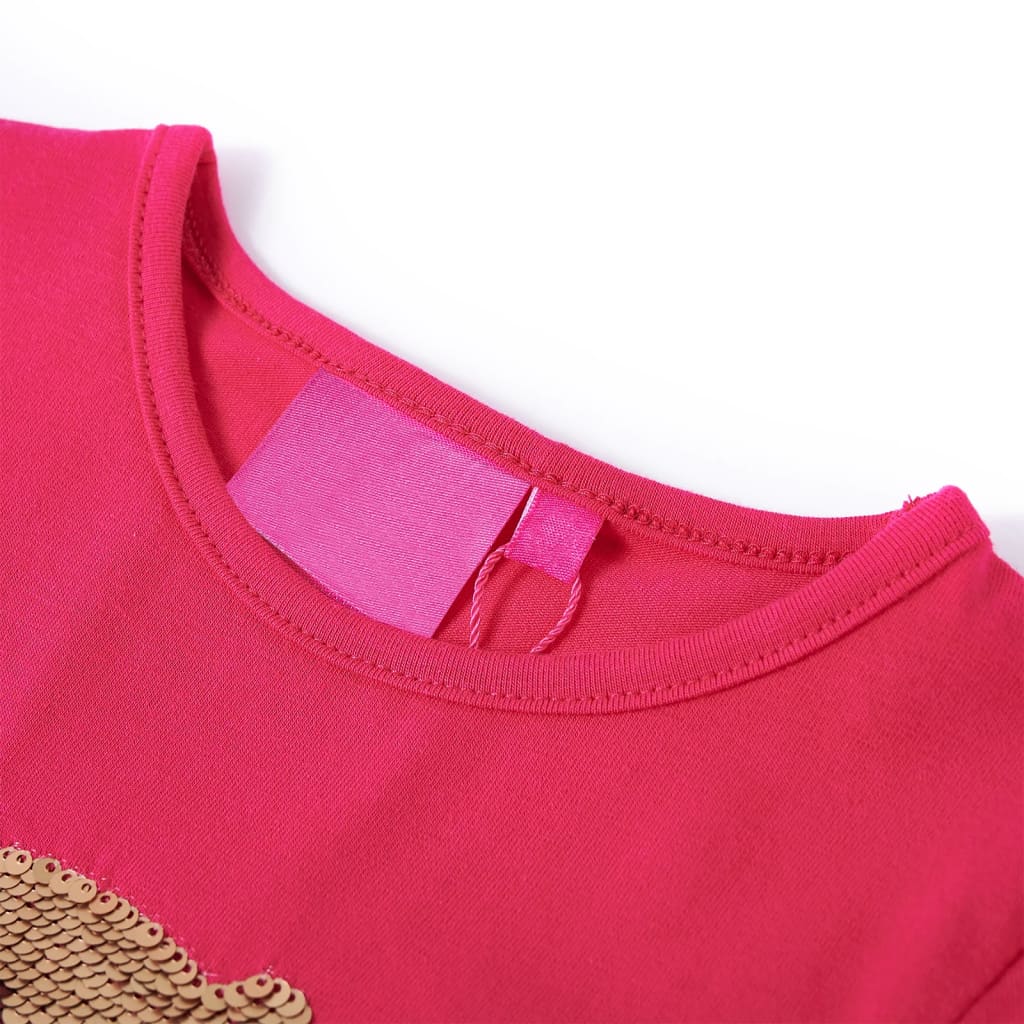 Maglietta da Bambina a Maniche Lunghe Fucsia 116