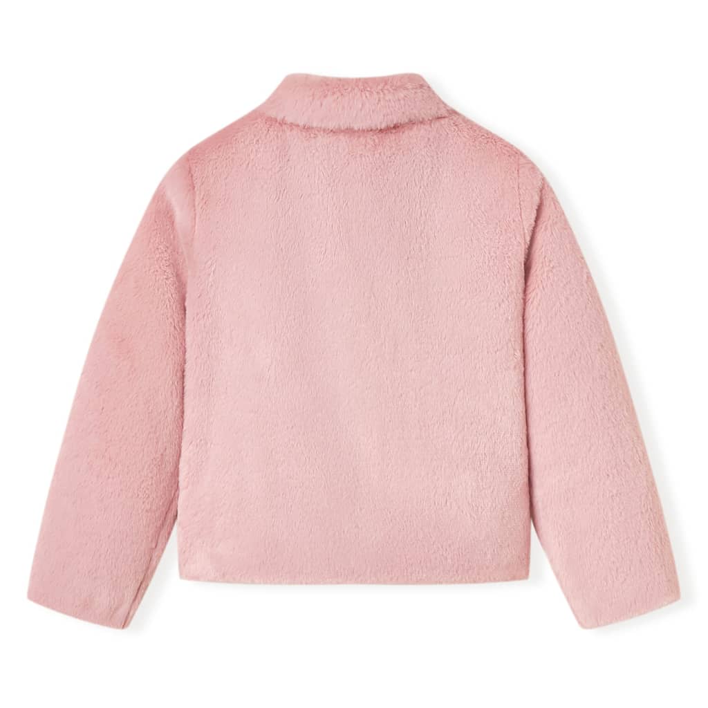 Cappotto per Bambini in Pelliccia Sintetica Rosa 104