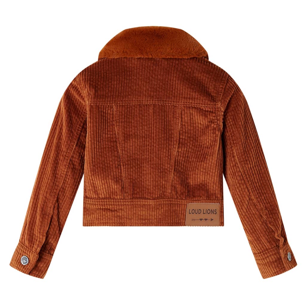 Giacca per Bambini in Velluto a Coste Cognac 116