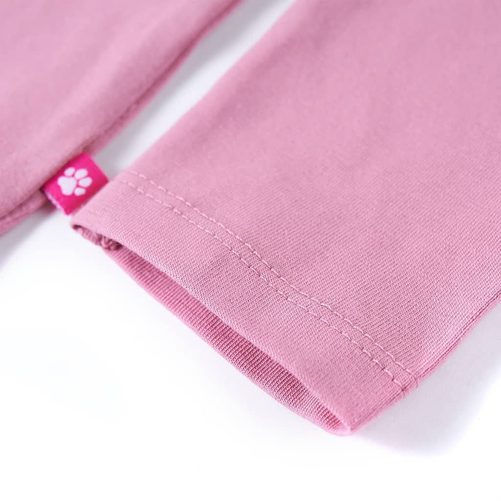 Maglietta per Bambini Maniche Lunghe Rosa Bruciato 104