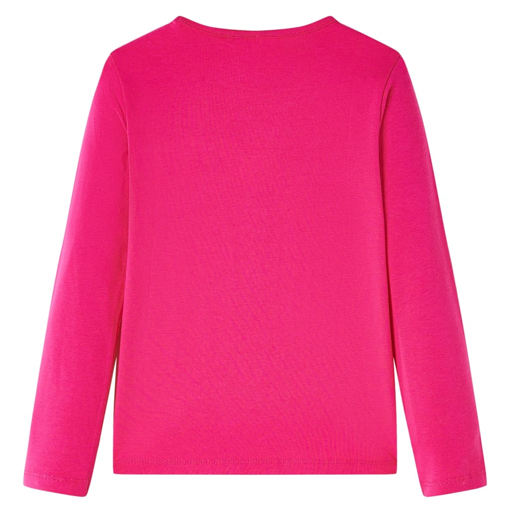 Maglietta da Bambina a Maniche Lunghe Fucsia 104