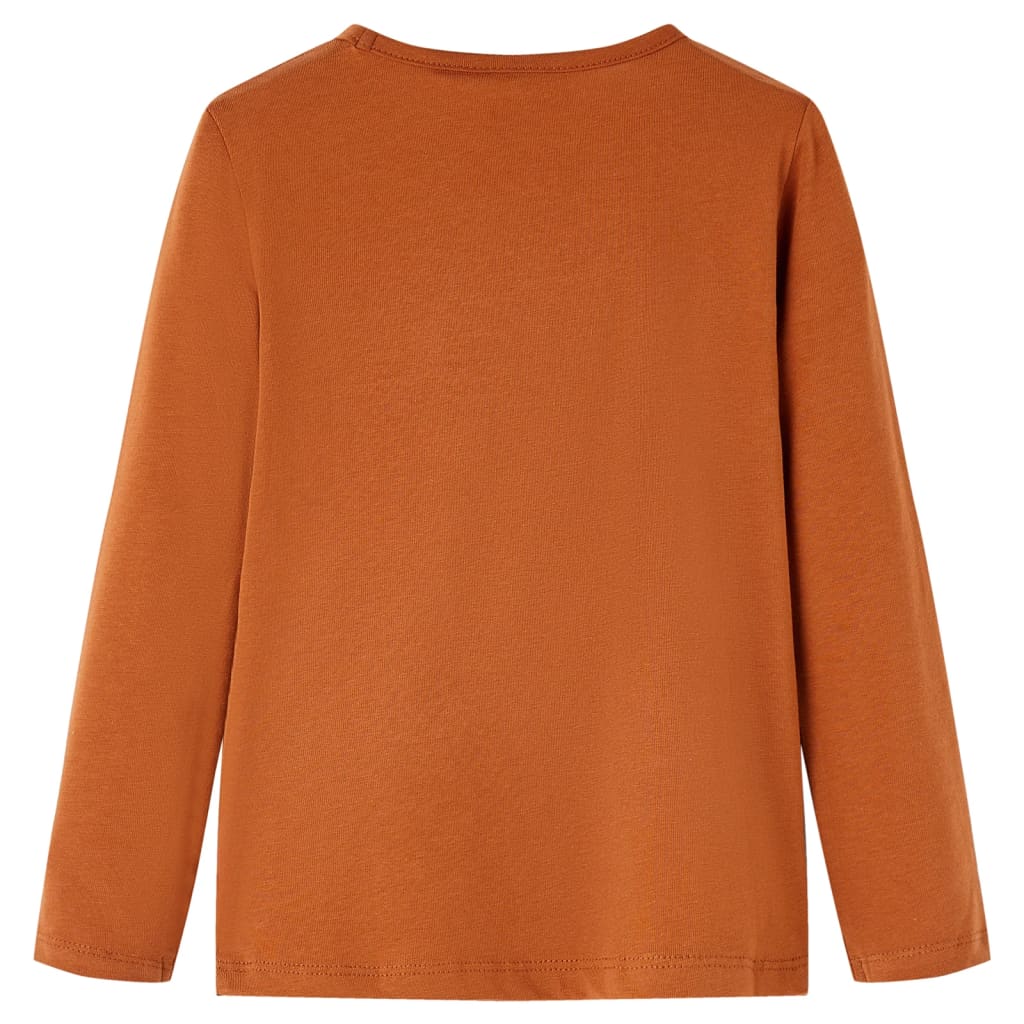 Maglietta da Bambina a Maniche Lunghe Cognac 104