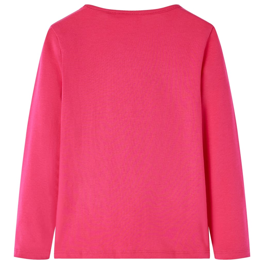 Maglietta da Bambina a Maniche Lunghe Fucsia 116