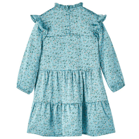 Abito da Bambina a Maniche Lunghe Blu 128